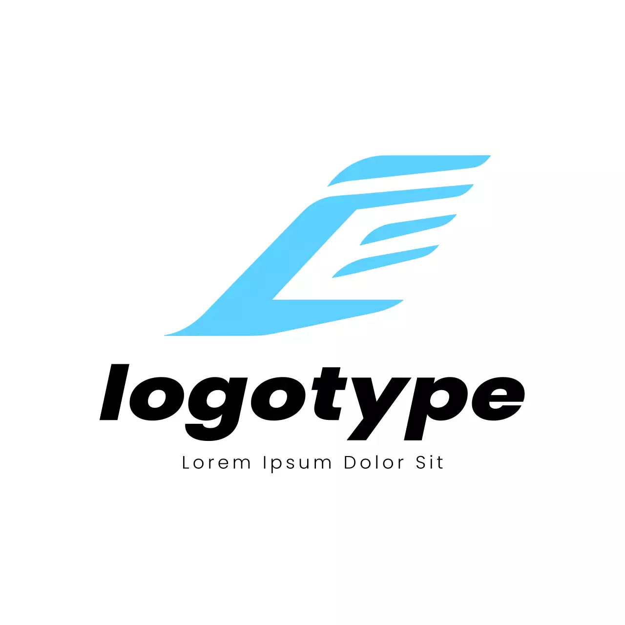 Blue Modern Design Logo