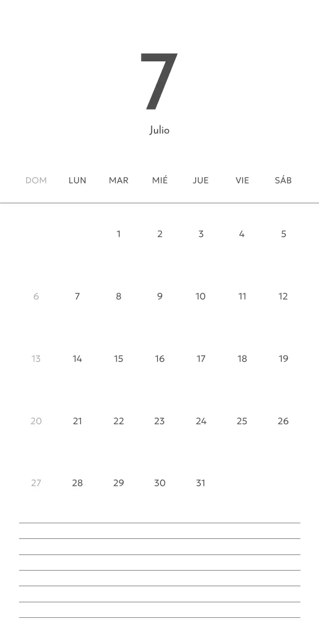 Un calendario fotográfico con un toque limpio y urbano