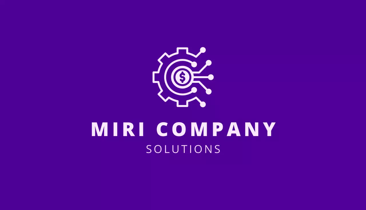 Purple Minimal Business Card