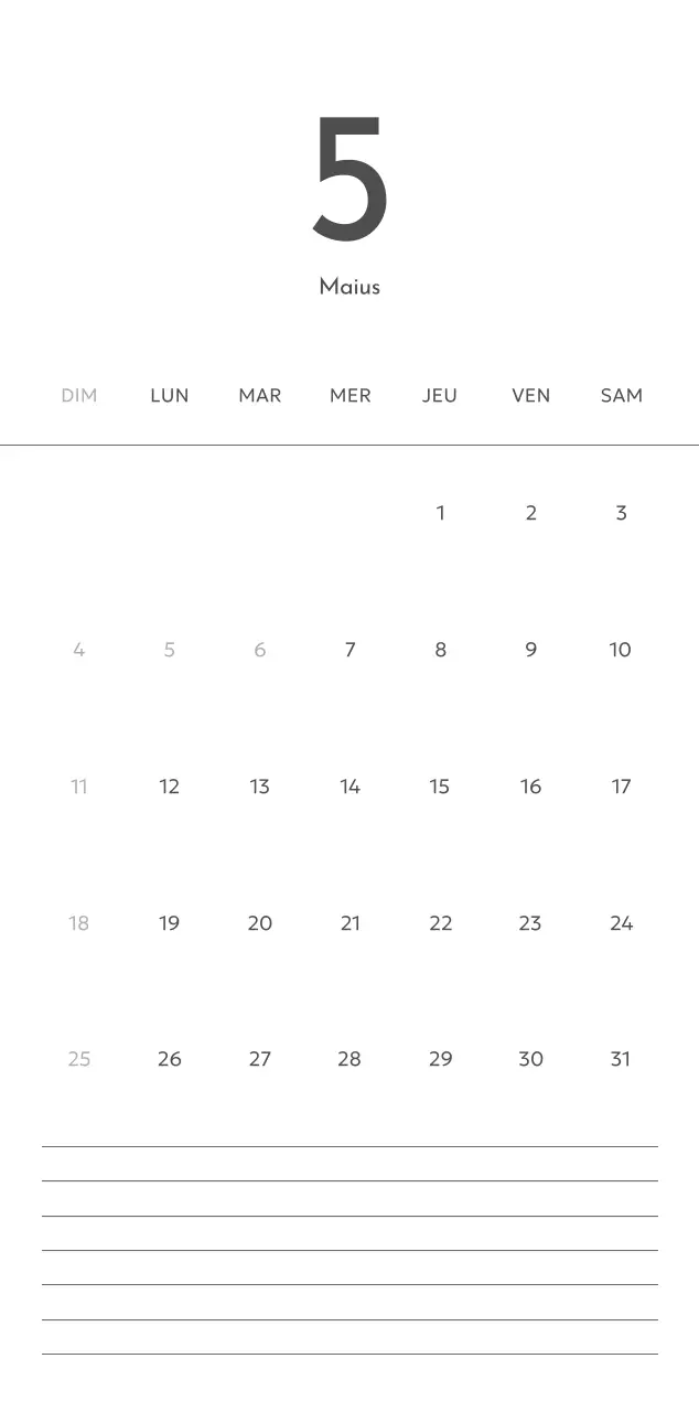 Un calendrier photo à l'allure urbaine et épurée