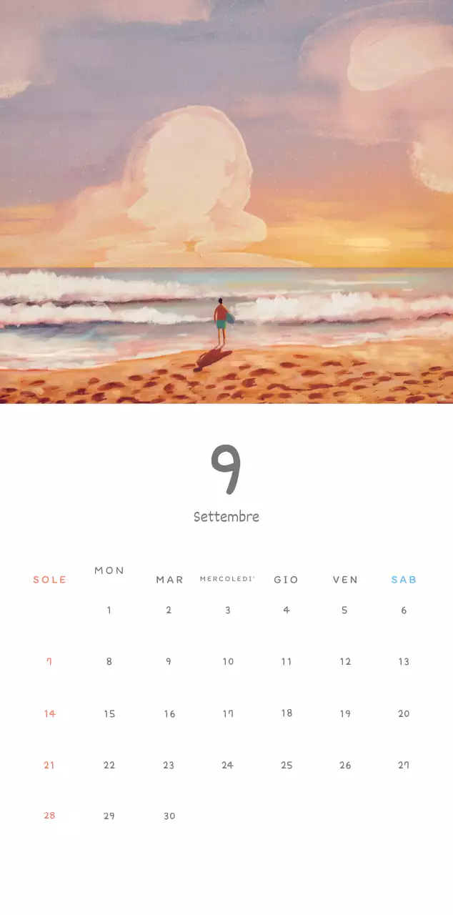 Simpatici calendari con illustrazioni di peluche