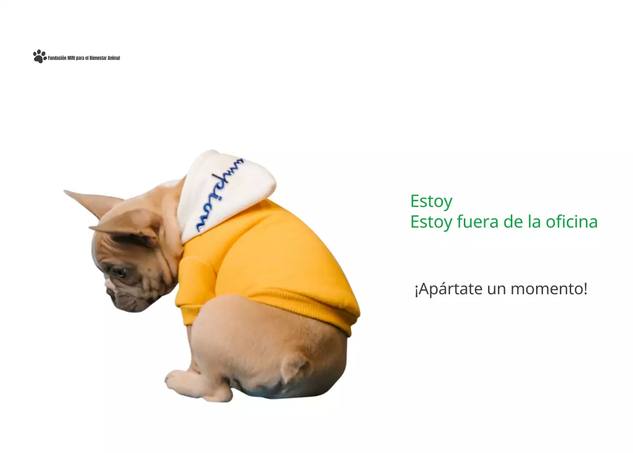 Un calendario con una foto de un cachorro y un bonito mensaje en color verde