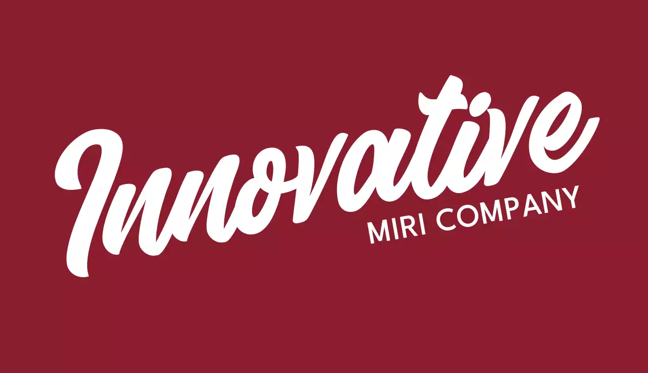 Maroon Minimal Business Card