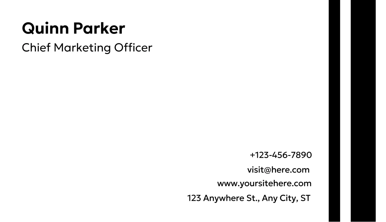 White Minimal Business Card