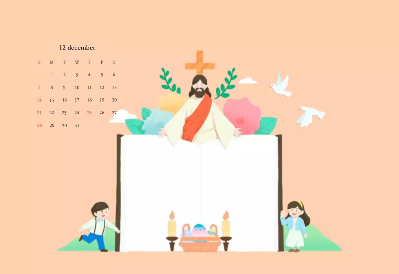 Warme kleurenKerken met schattige illustraties