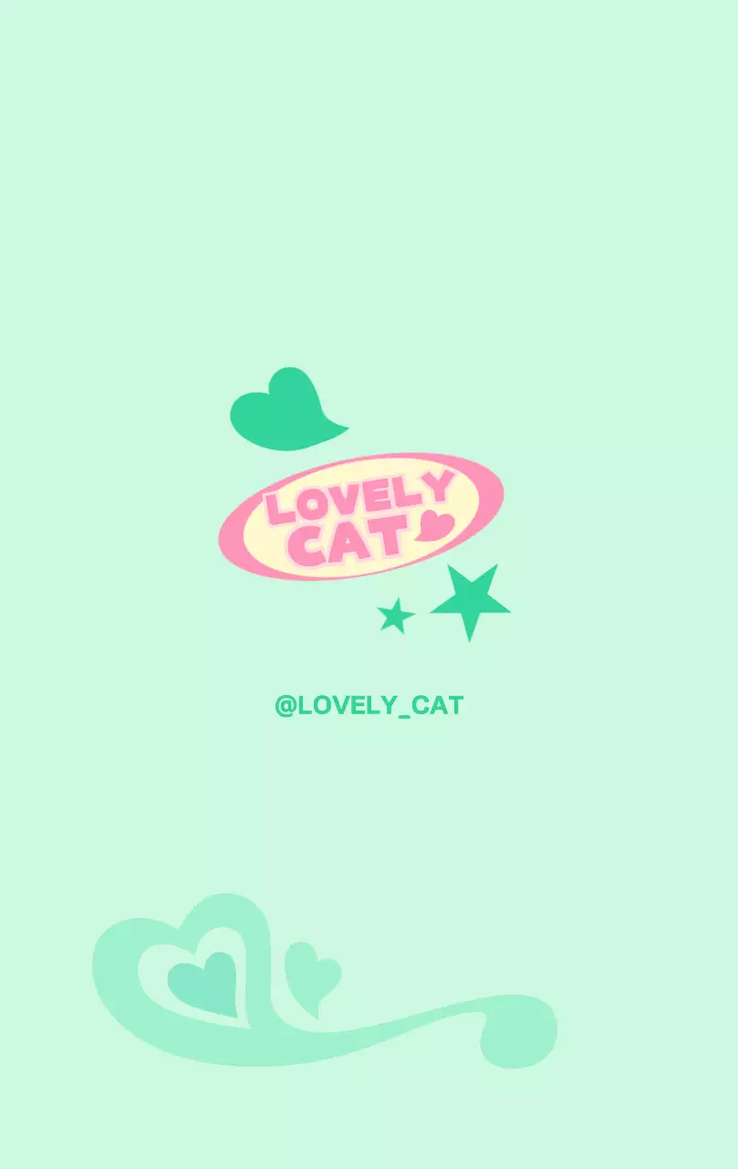 파스텔톤의 키치한 키링 배경지