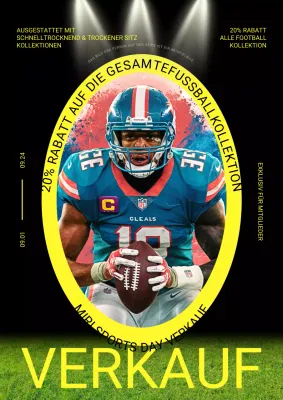 Rabatte auf trendige schwarz-gelbe Fußballkleidung