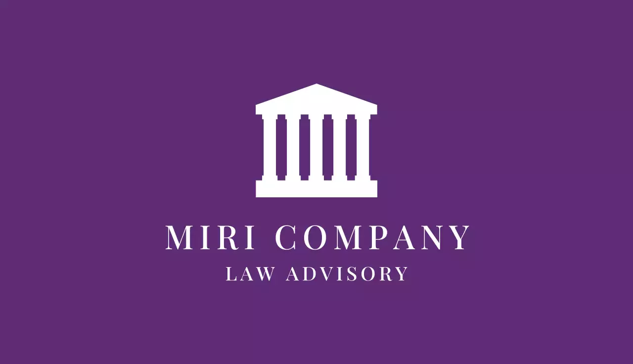 Purple Elegant Business Card