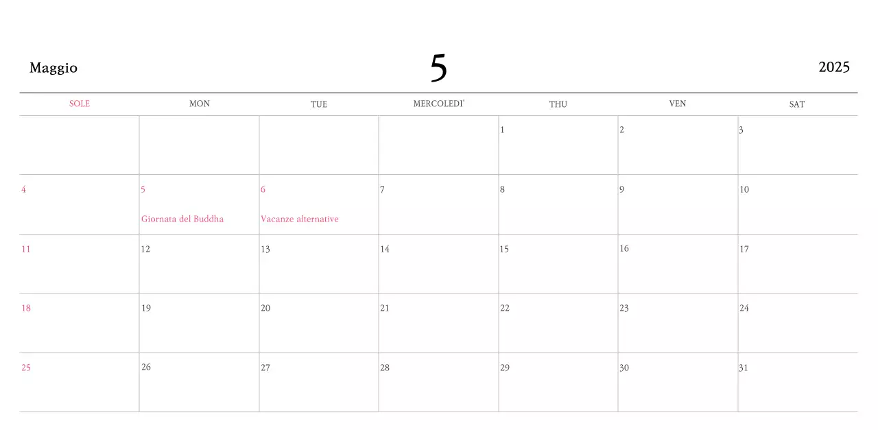 Colori caldiChiese con simpatiche illustrazioni