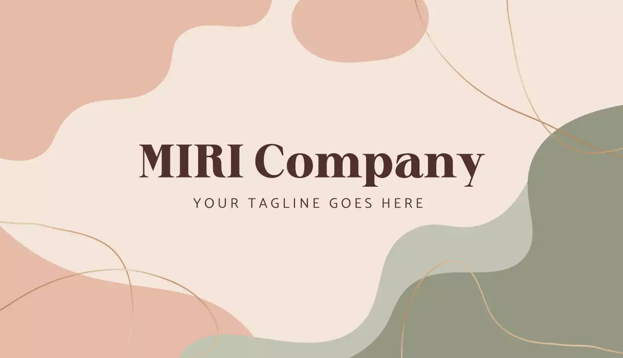 Beige Minimal Business Card