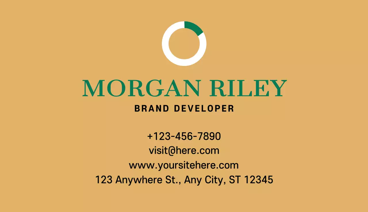 Beige Professional Brand Business Card