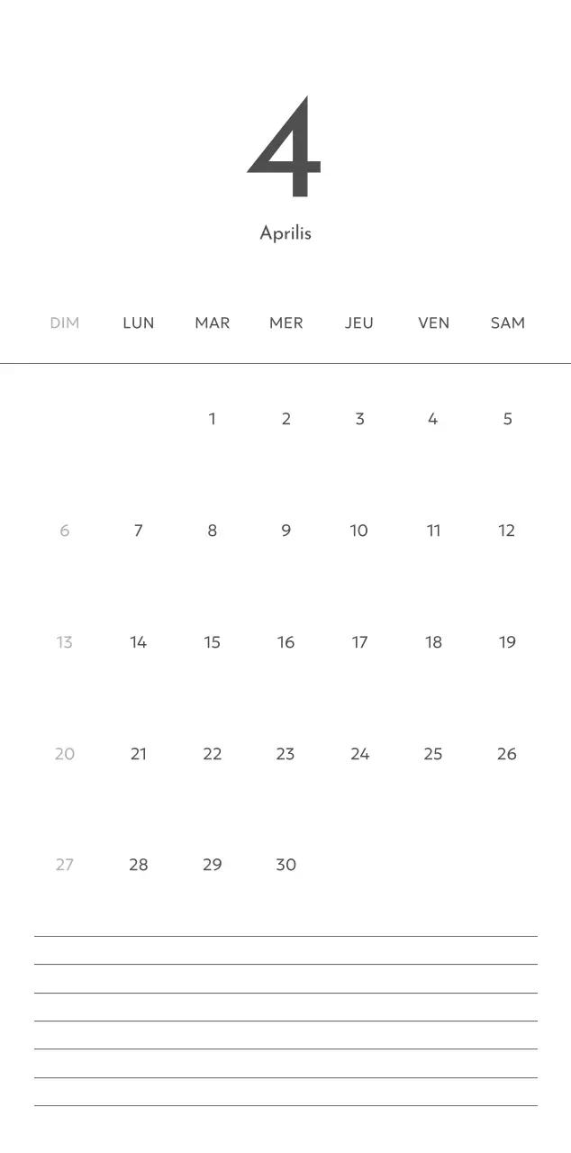 Un calendrier photo à l'allure urbaine et épurée