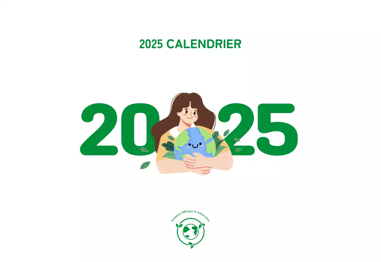 Une fondation sociale qui célèbre les fêtes de fin d'année avec des illustrations colorées de personnes et de la planète.