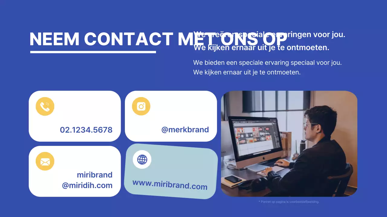 Een gids voor trendy kleine bedrijfsmerken in blauw en geel