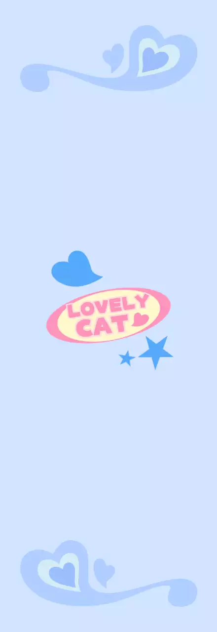 파스텔톤의 키치한 소품 긴 배경지