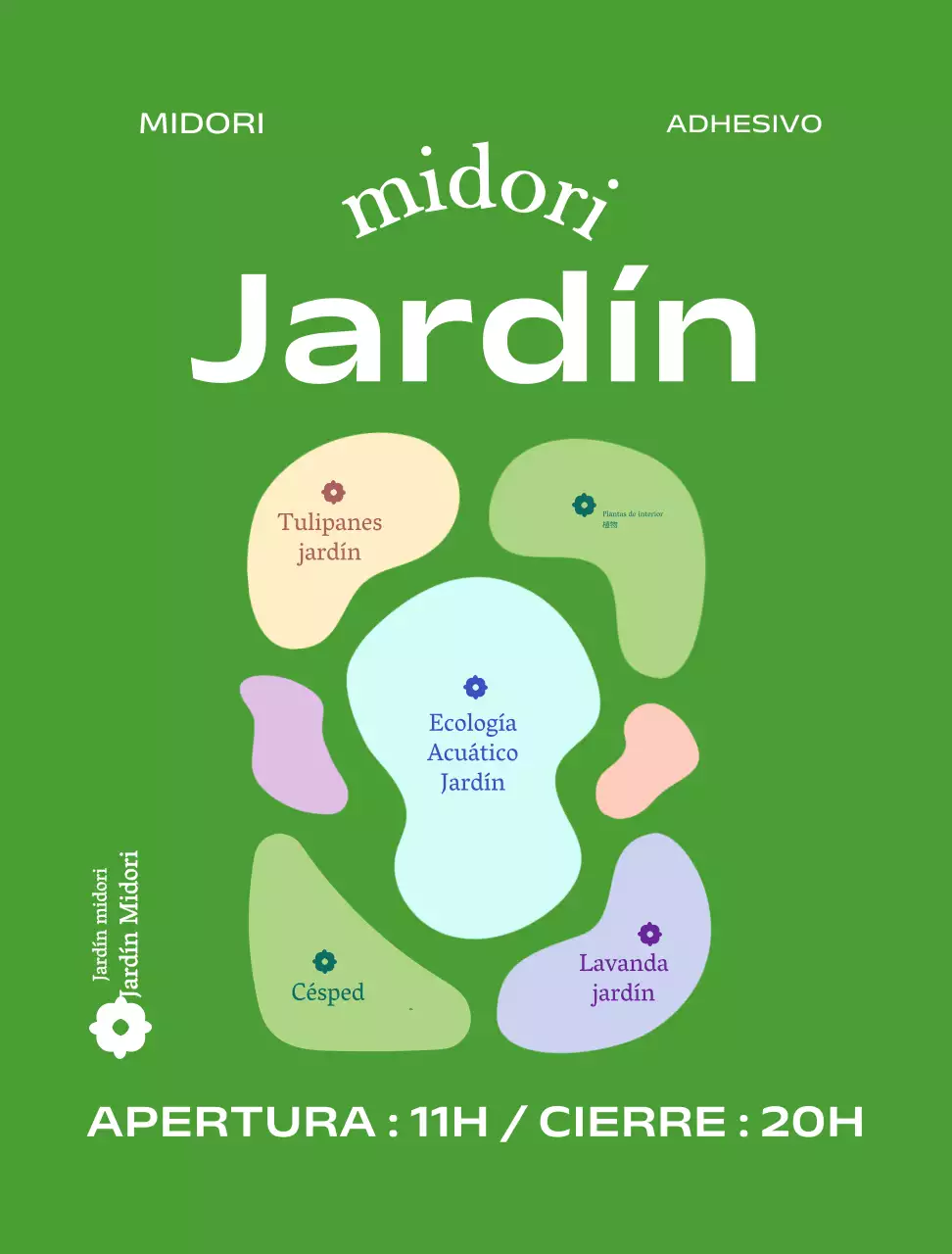 Mercancía de bolígrafo en el fondo de un jardín botánico ecológico