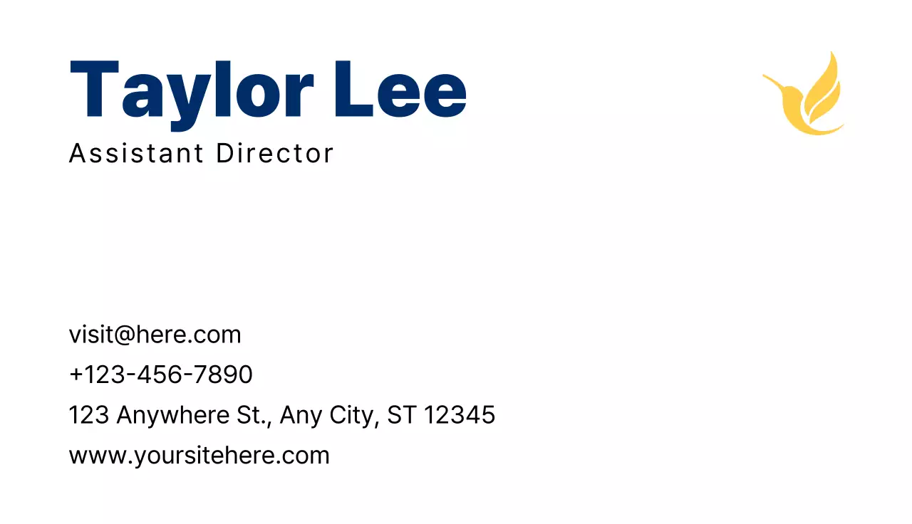 White Minimal Business Card