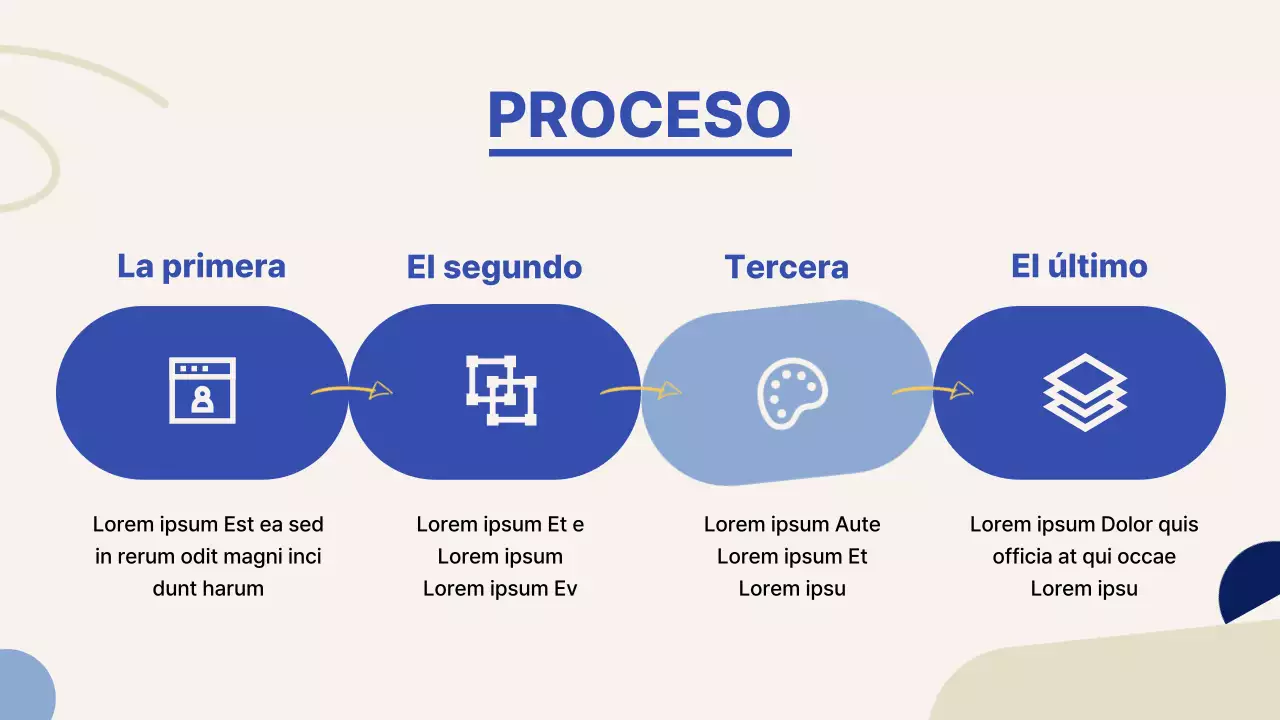 Guía de marcas de moda para pequeñas empresas en azul y amarillo