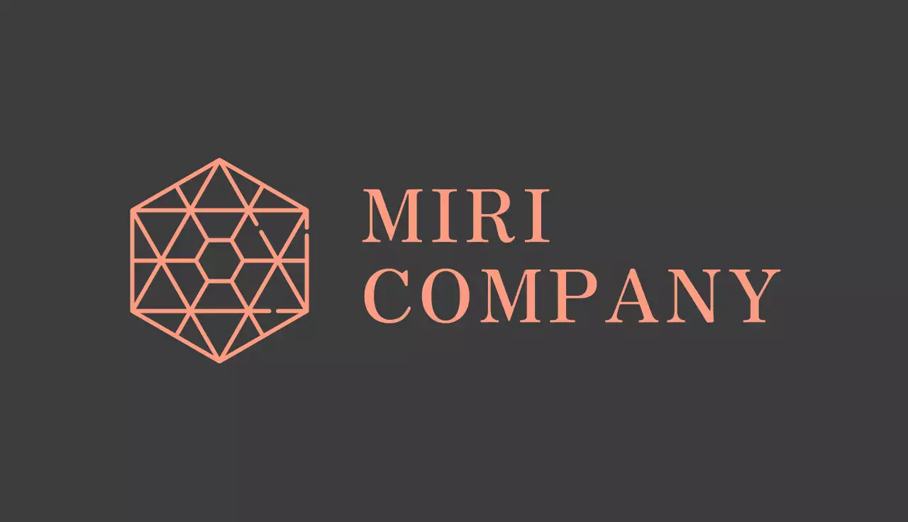 Coral Modern Business Card