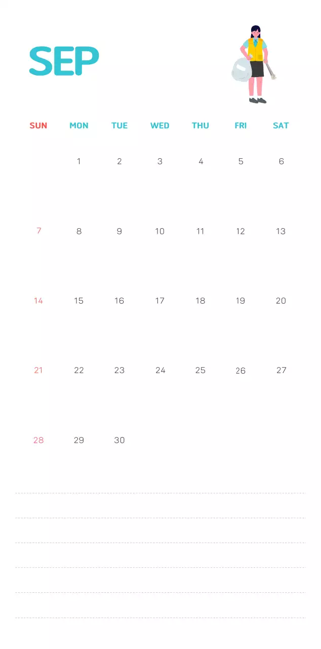 A colorful holiday celebration with illustrations of conservationists and the planet.