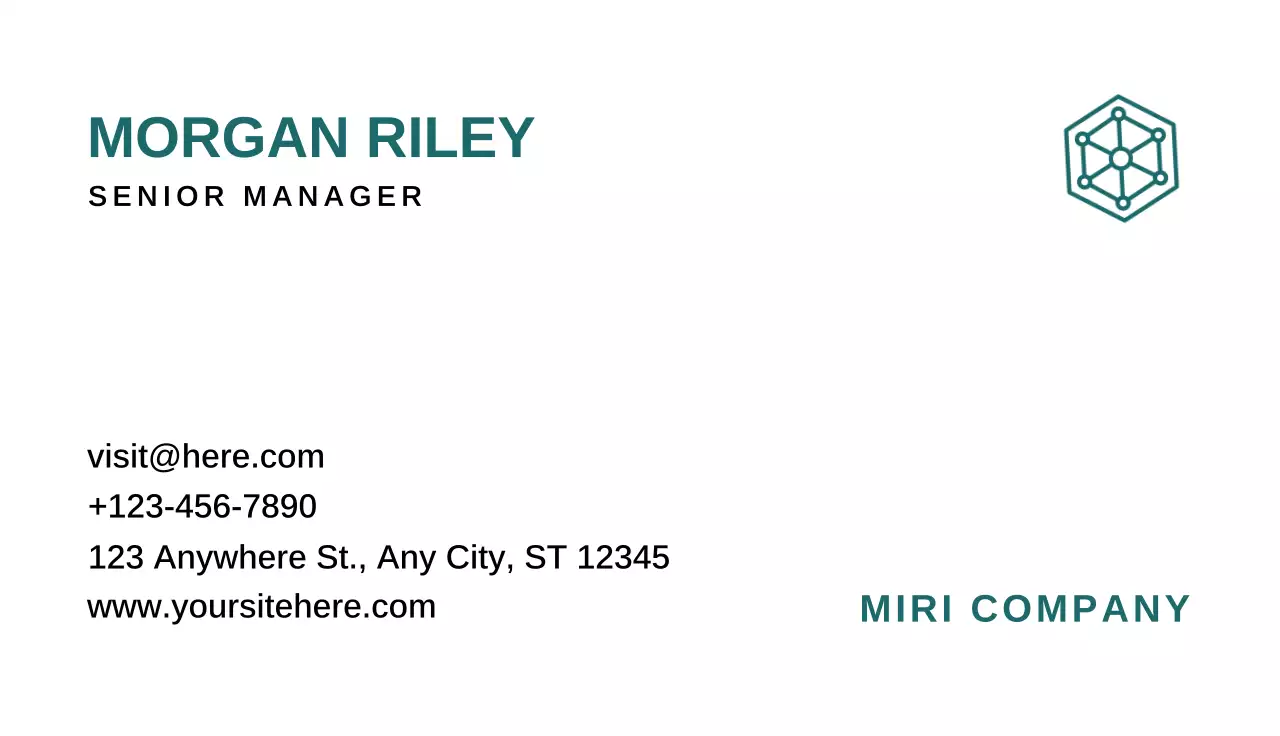 White Professional Business Card