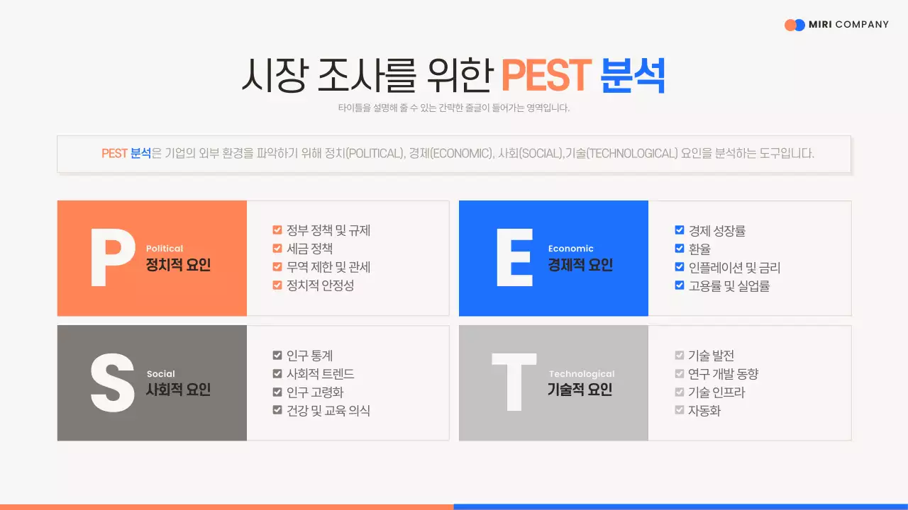 주황 모던 영업 기획서