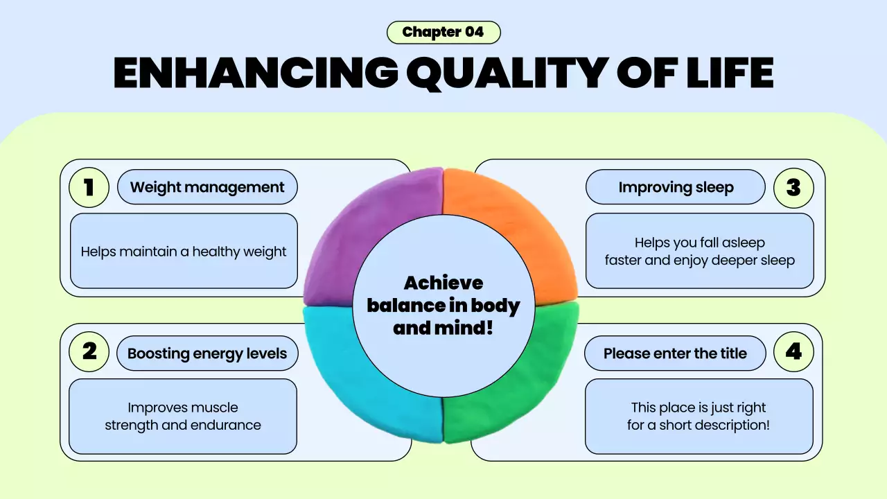 Blue Trendy Workout Guideline Presentation