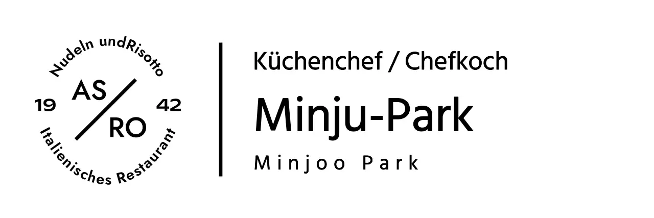 Namensschild für ein italienisches Restaurant mit modernem Touch