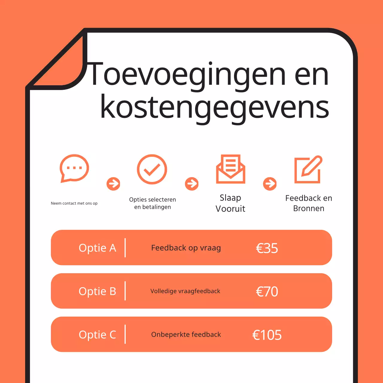 Promoot een eenvoudige bijles in oranje en lichtblauw