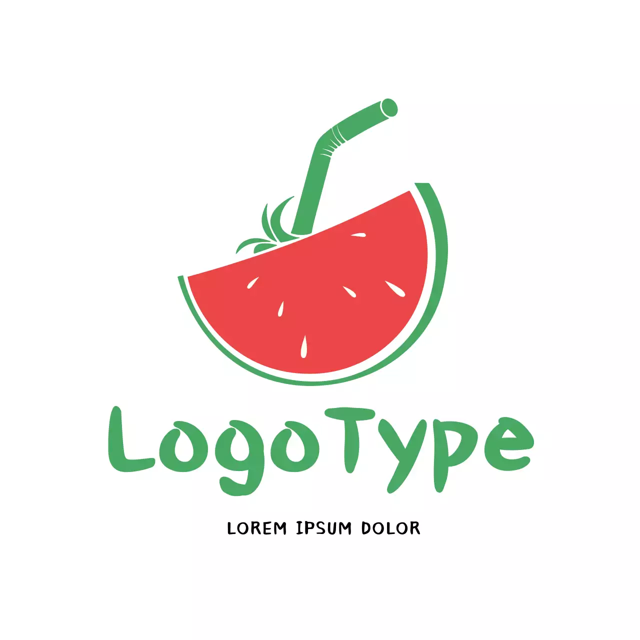 Red Minimal Design Logo