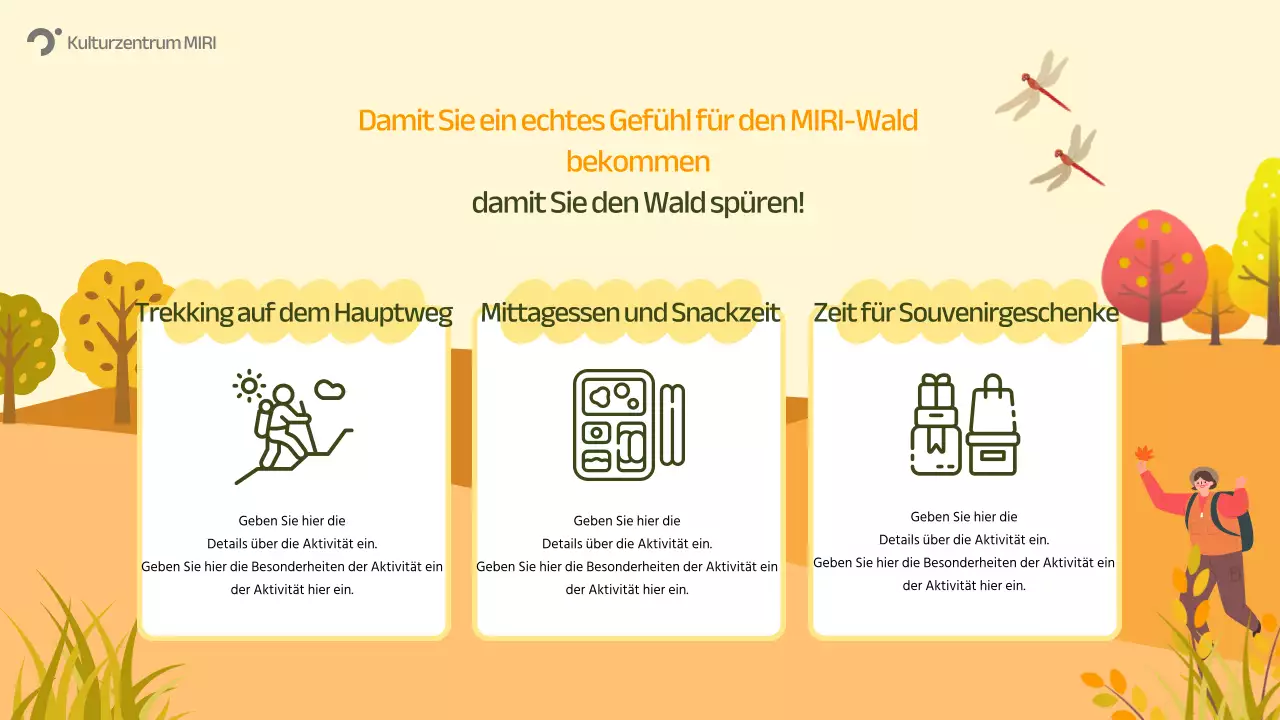 Orange Nature Herbst Event Guide