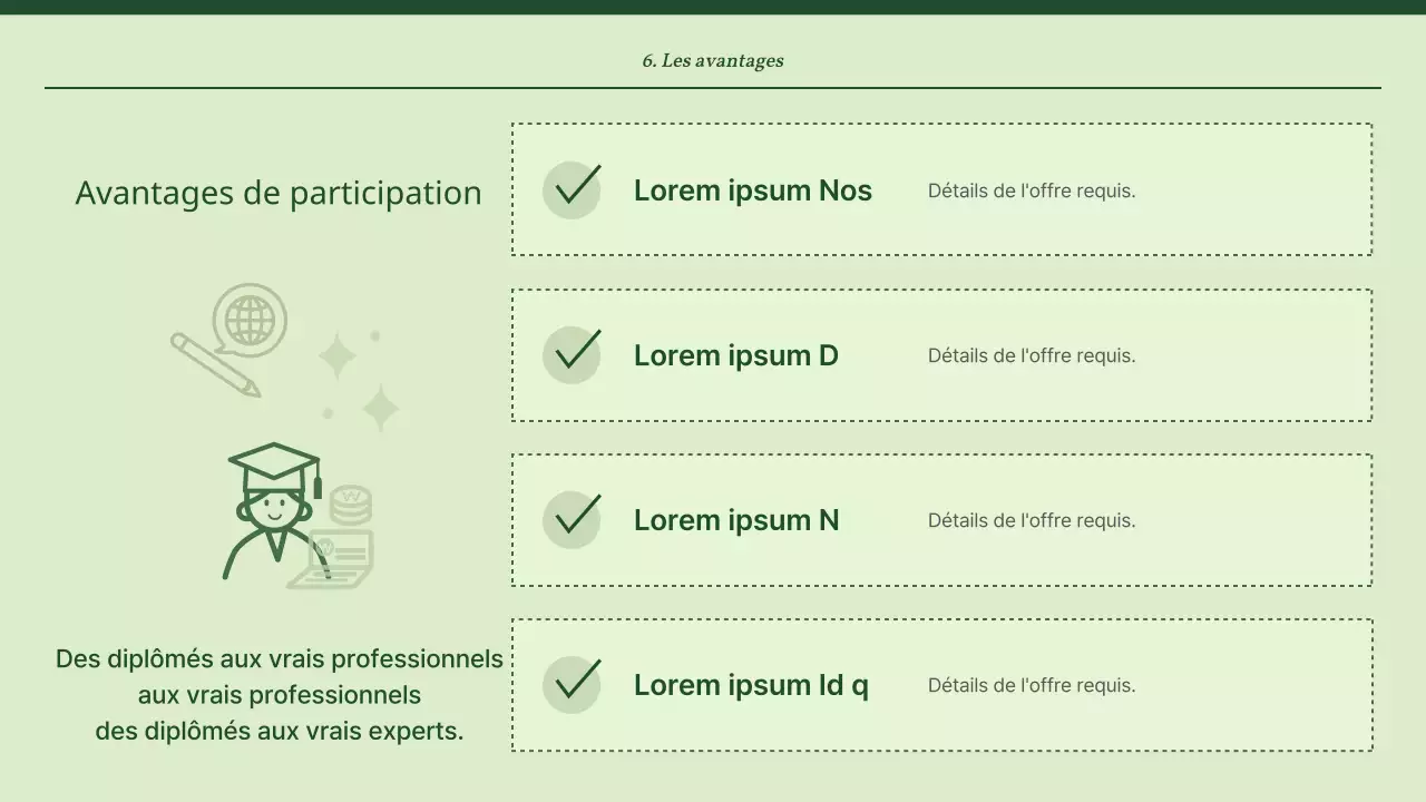 Des supports de formation simples, verts et mentholés pour les conseillers