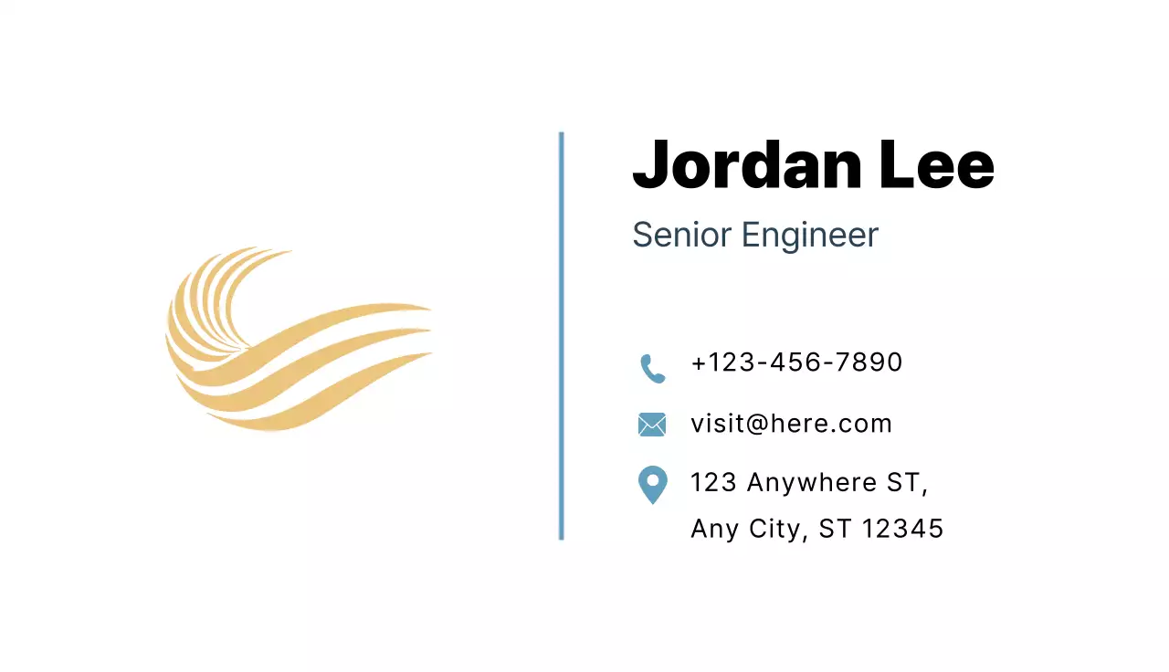 Gold Minimal Business Card