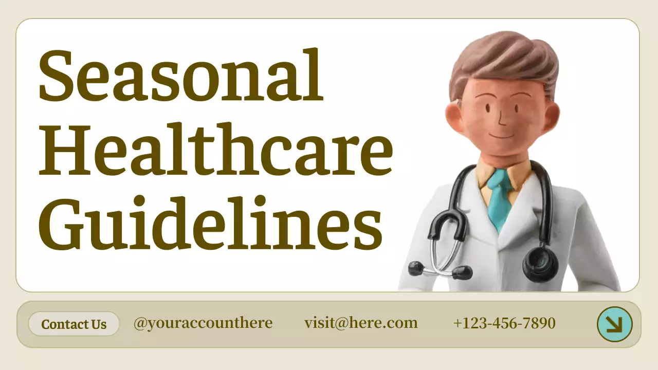 Beige Simple Healthcare Guide Presentation