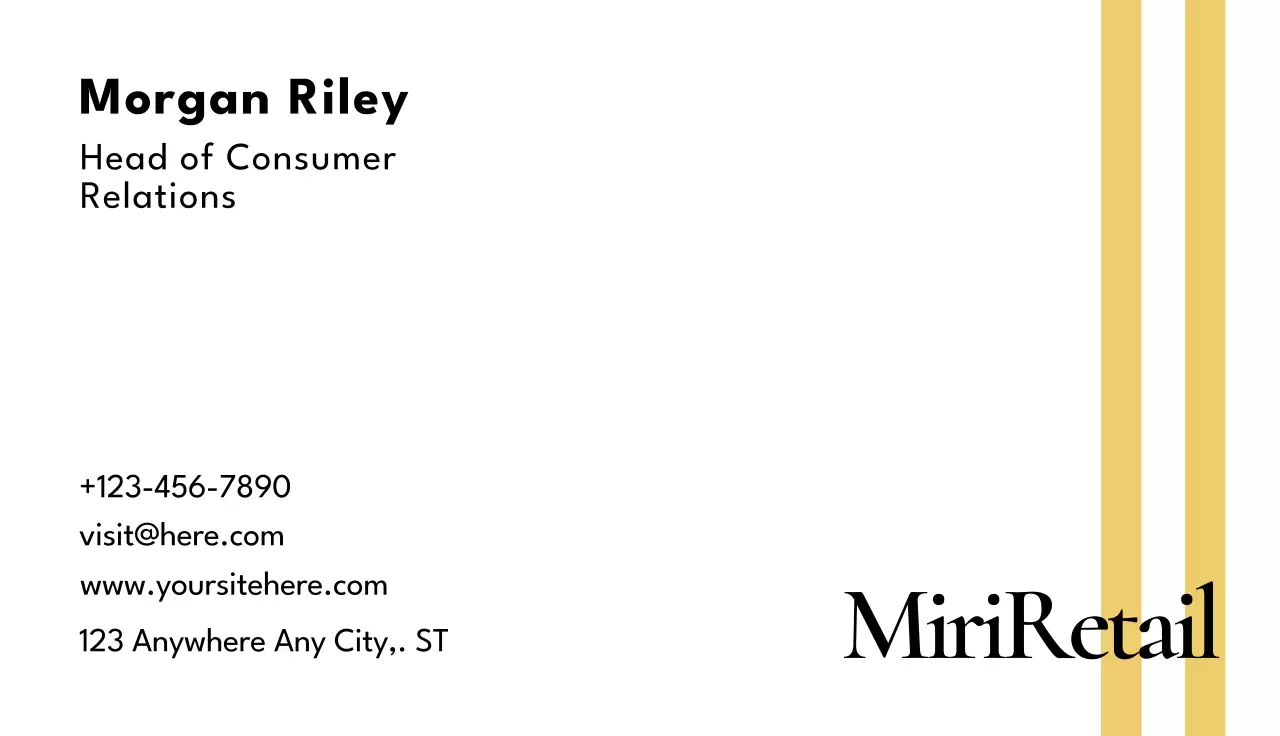 White Minimal Business Card