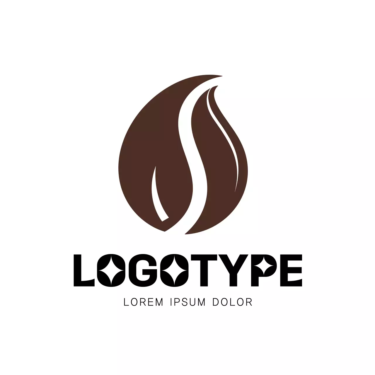 Brown Minimal Design Logo