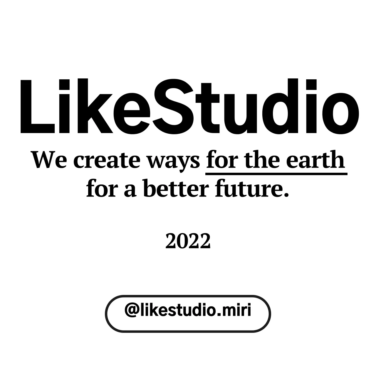 타이포그래피를 활용한 모던 회사 홍보