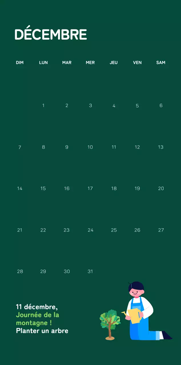 Une fondation sociale qui célèbre les fêtes de fin d'année avec des illustrations colorées de personnes et de la planète.