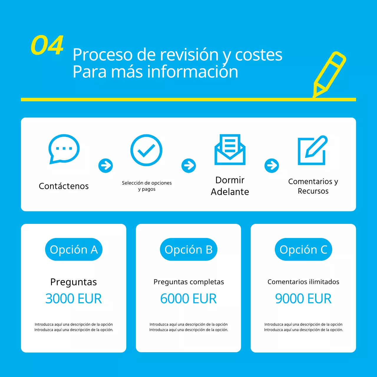 Promover una sencilla sesión de tutoría en azul claro y amarillo