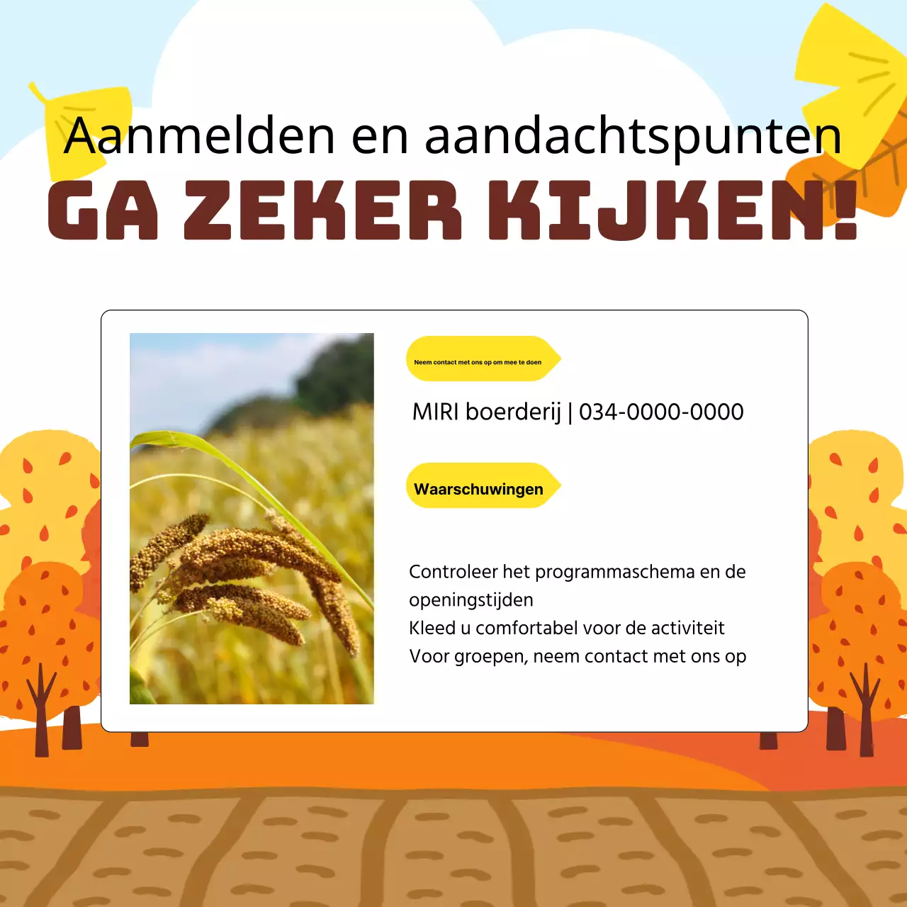 Oranje Herfst Belevenis Roundup