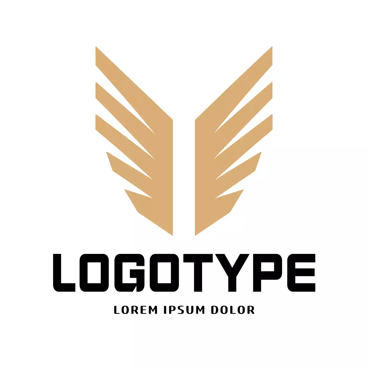 Gold Modern Design Logo
