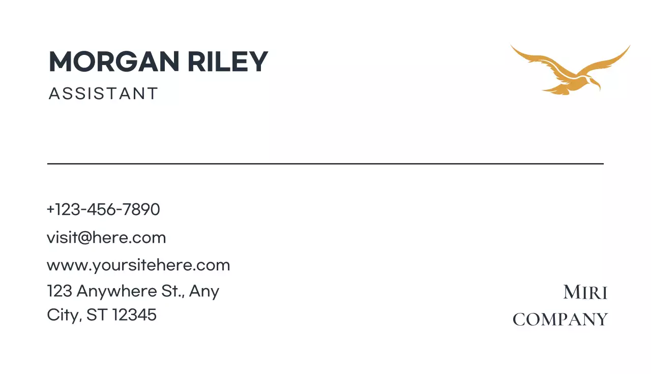 White Minimal Business Card