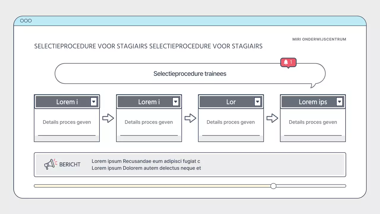 Eenvoudige witte en lichtblauwe trainingsgids voor makers