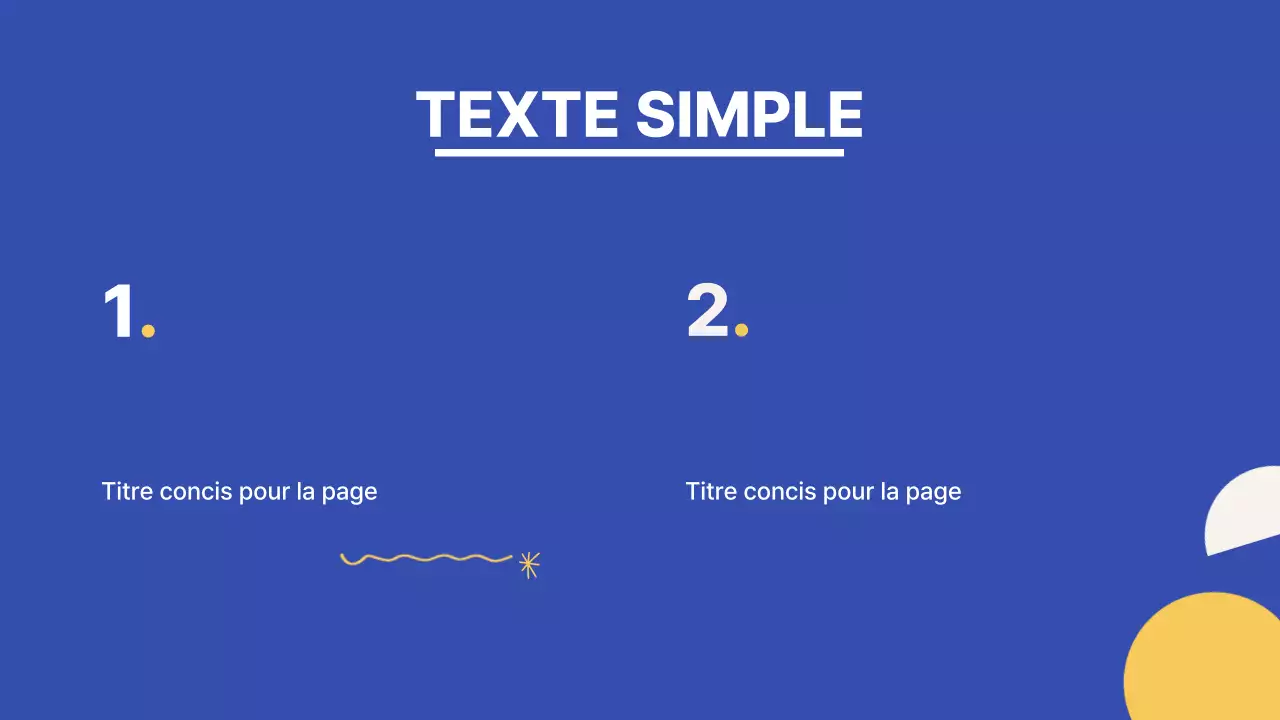 Guide des marques de petites entreprises branchées en bleu et jaune