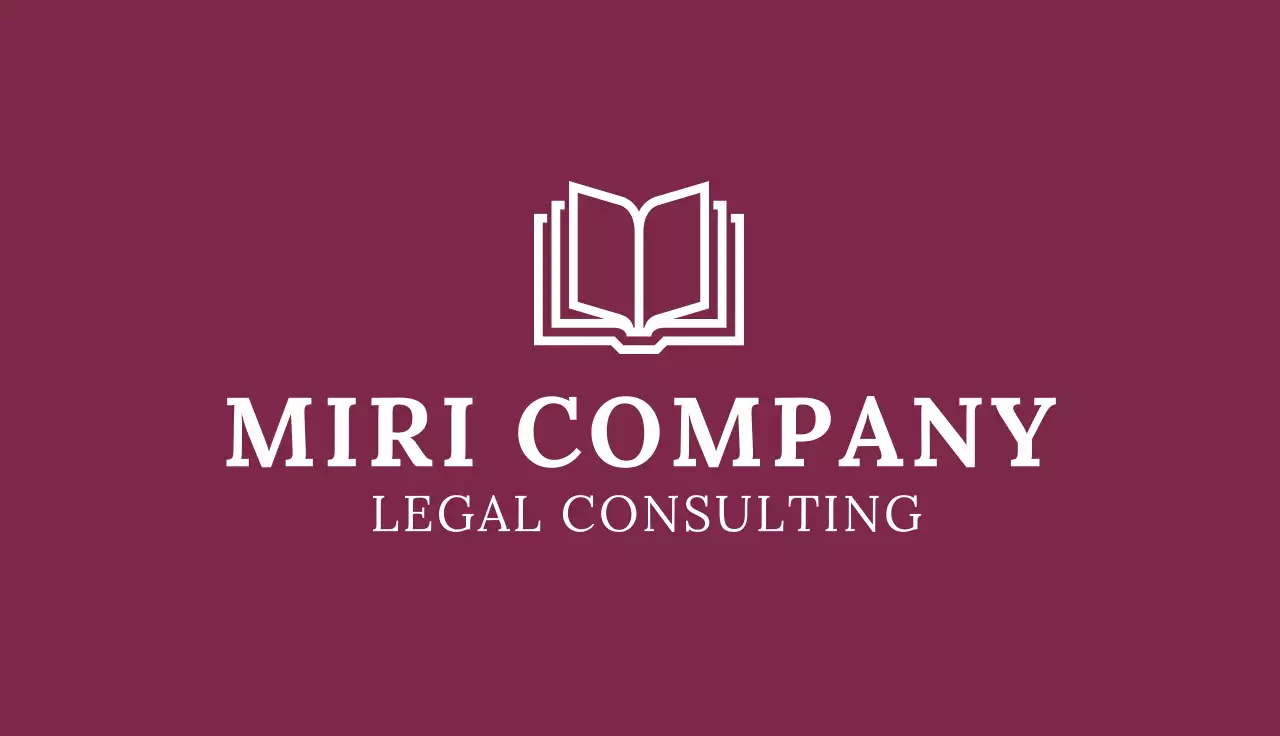 Maroon Simple Business Card