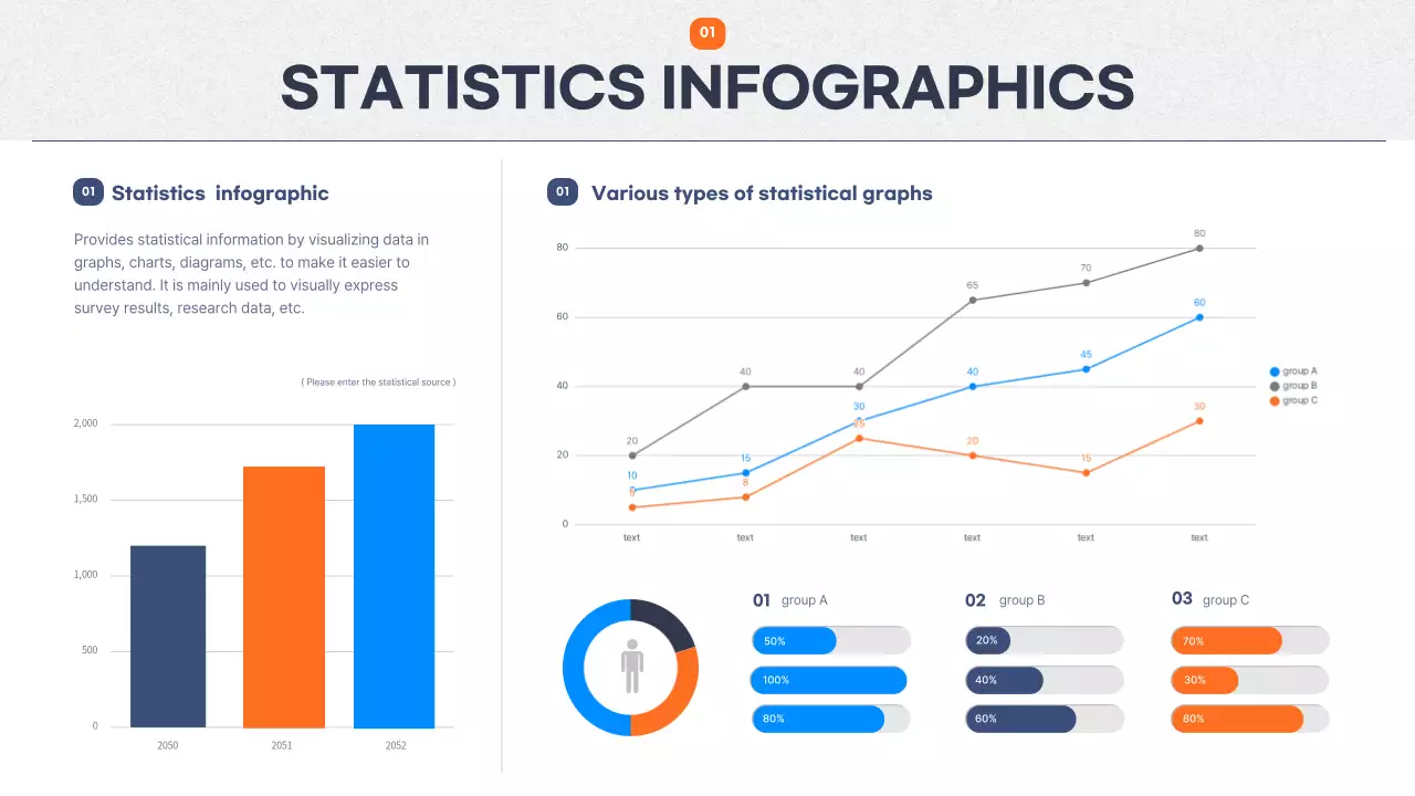 오렌지 모던 인포그래픽 가이드 프레젠테이션