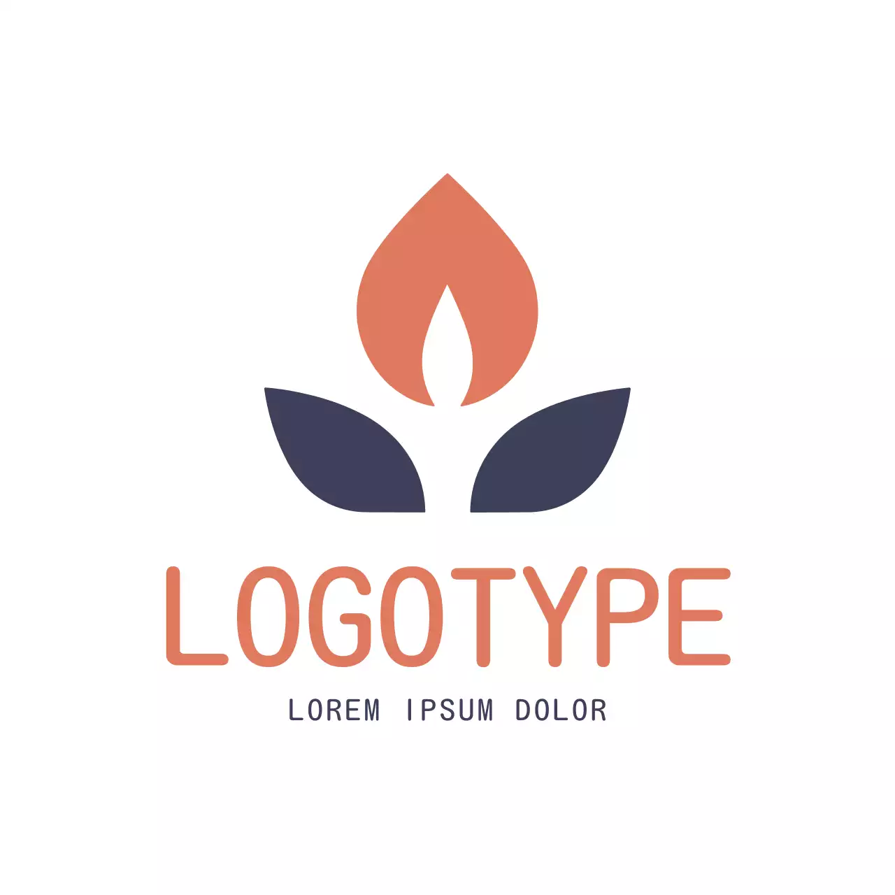 Coral Minimal Design Logo