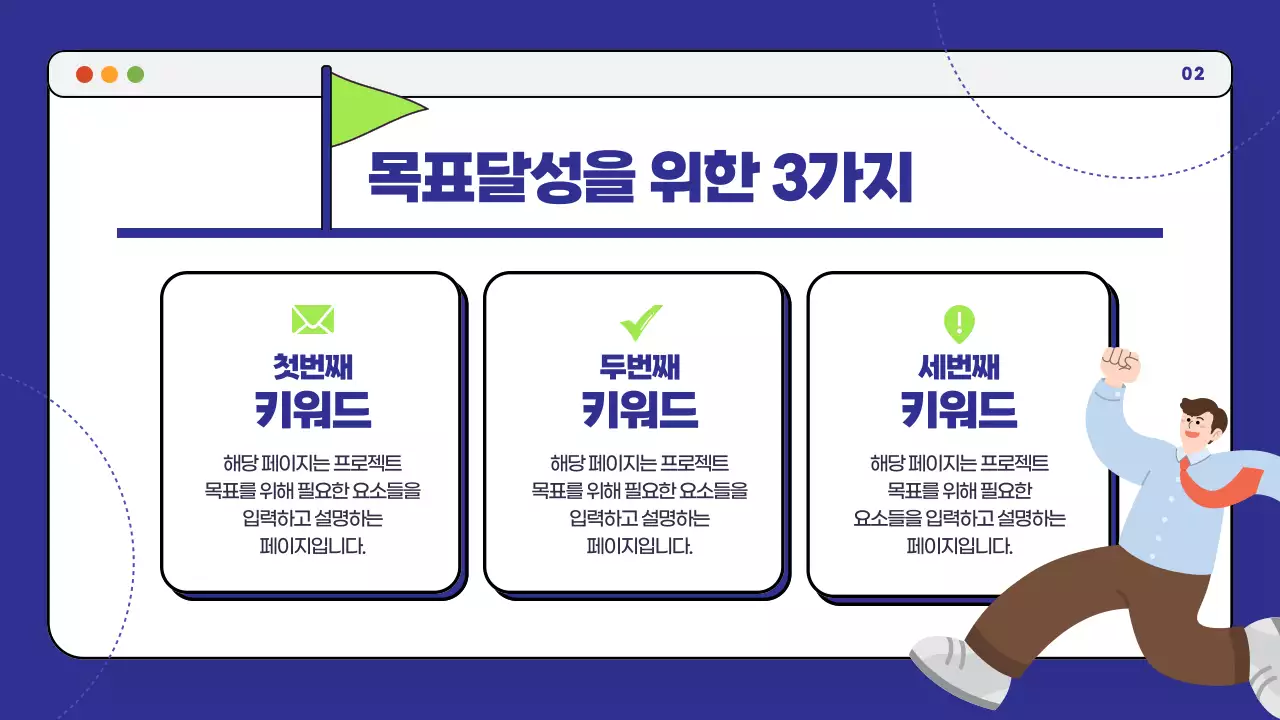 연두색과 남색의 깔끔한 KTP회고 보고서