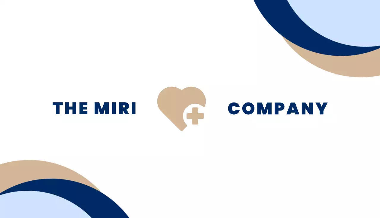 Navy Minimal Healthcare Business Card