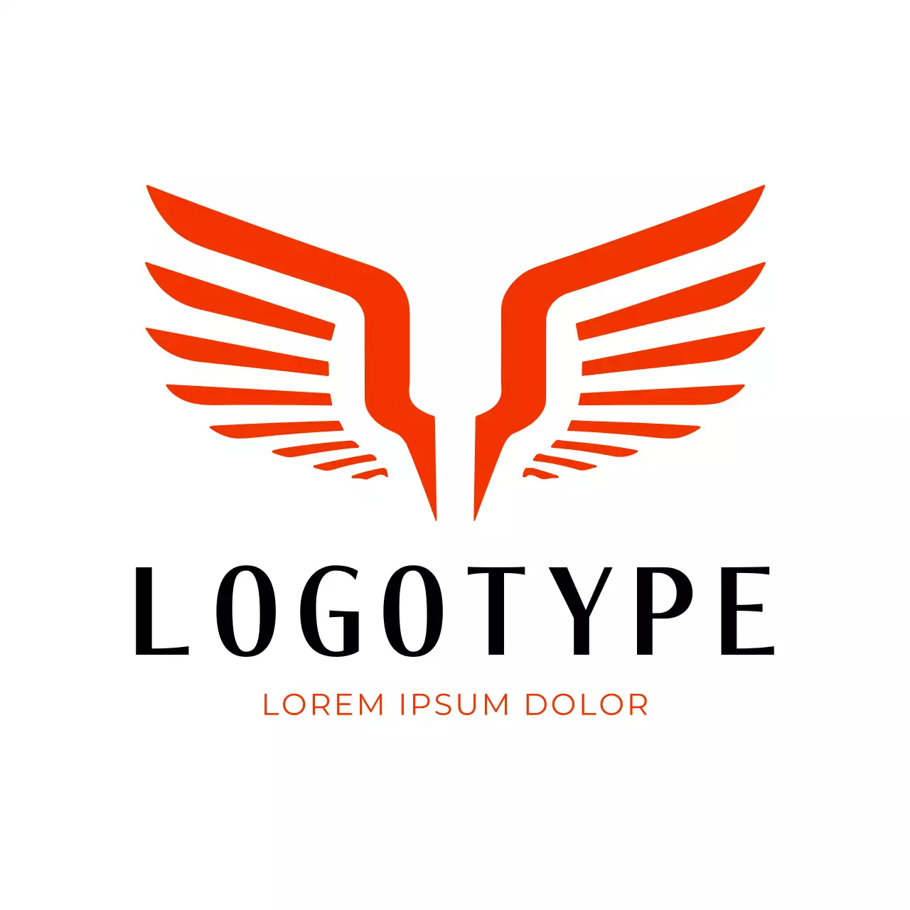 Red Modern Design Logo